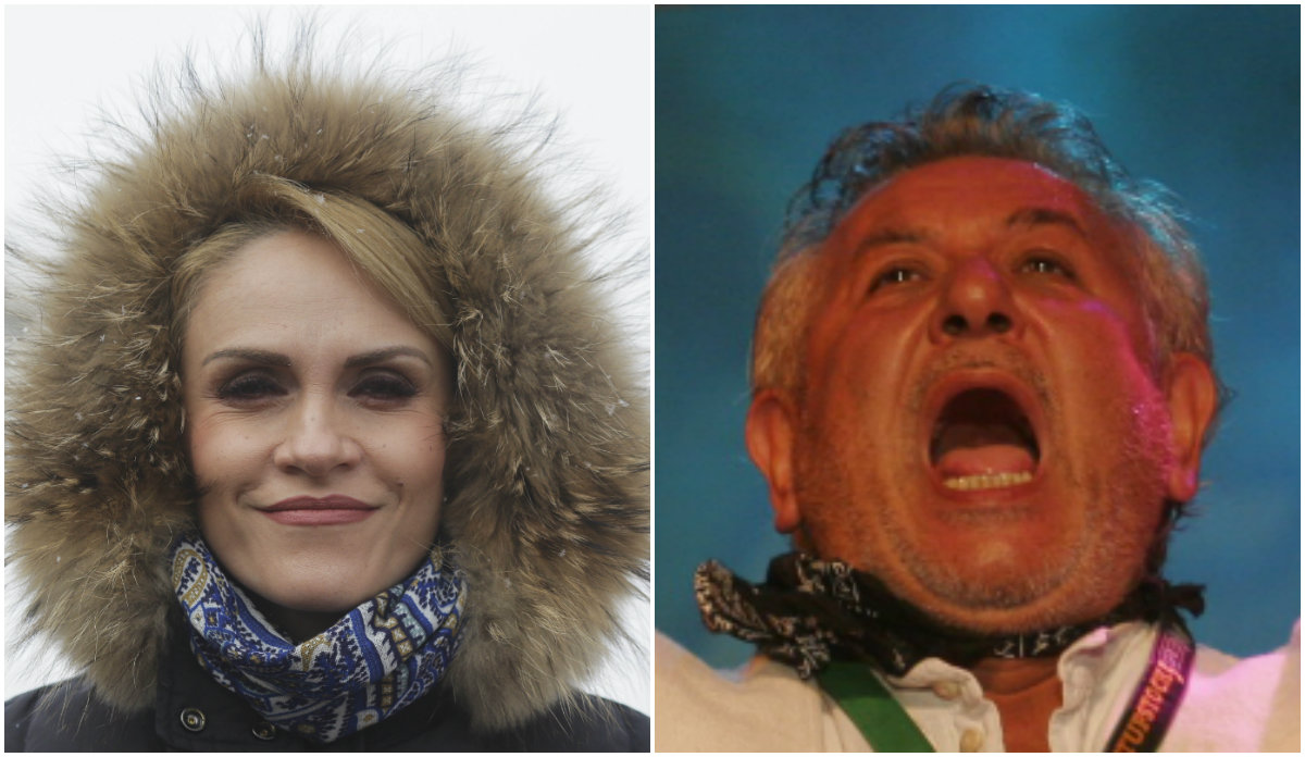 Gabriela Firea și Ovidiu Lipan Țăndărică. FOTO: Inquam/Mediafax
